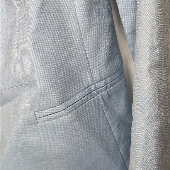 Club Monaco Baby Blue Linen Blazer - Picture 3 of 4
